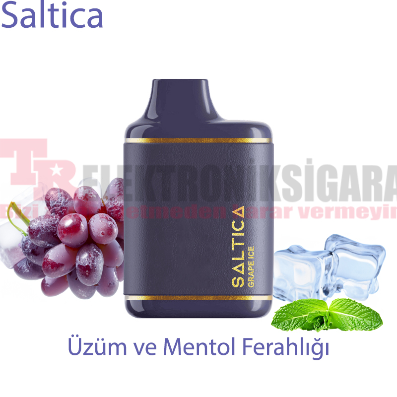 Saltica Leather 7000 Puff Bar 50mg Nikotin Grape İce
