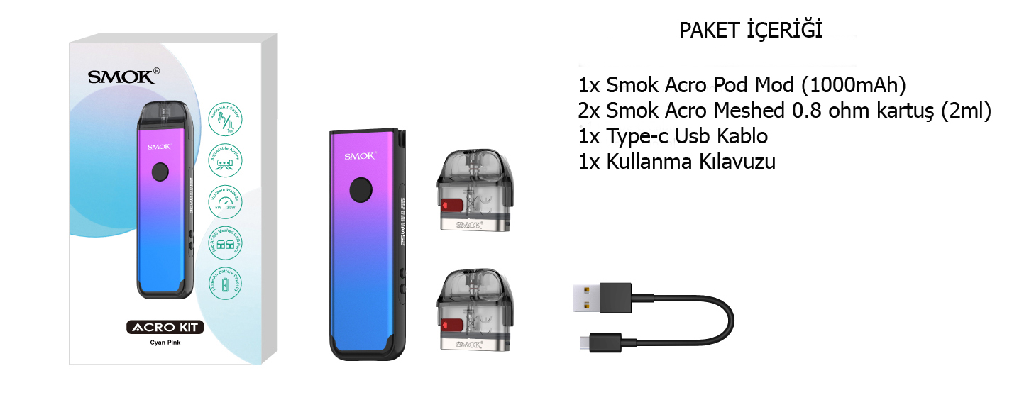 Smok Acro Pod Mod Elektronik Sigara
