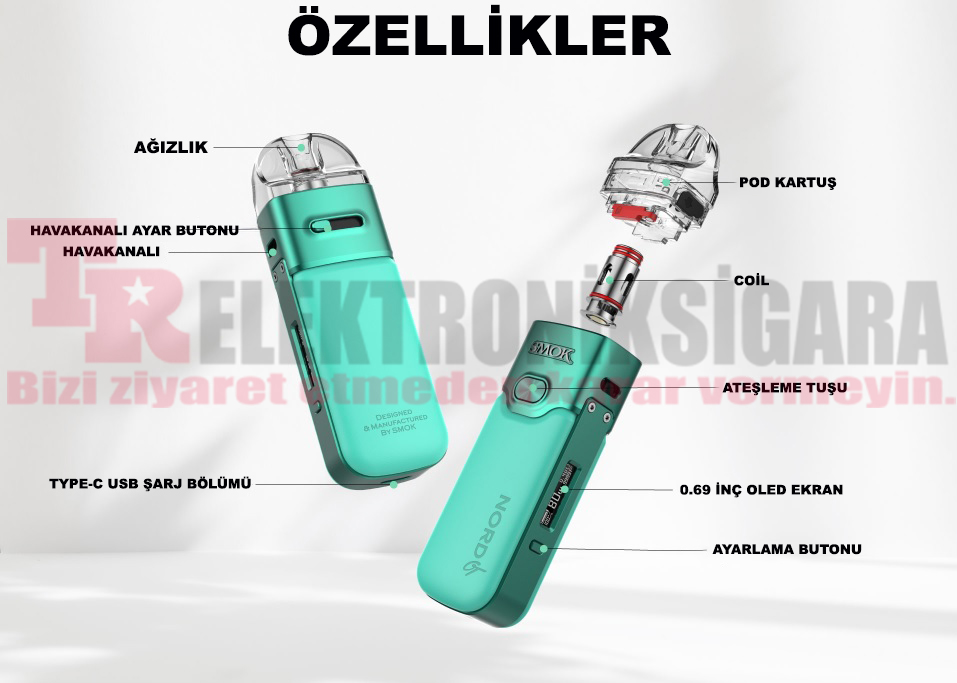 Smok Nord GT 80W Pod Mod Elektronik Sigara