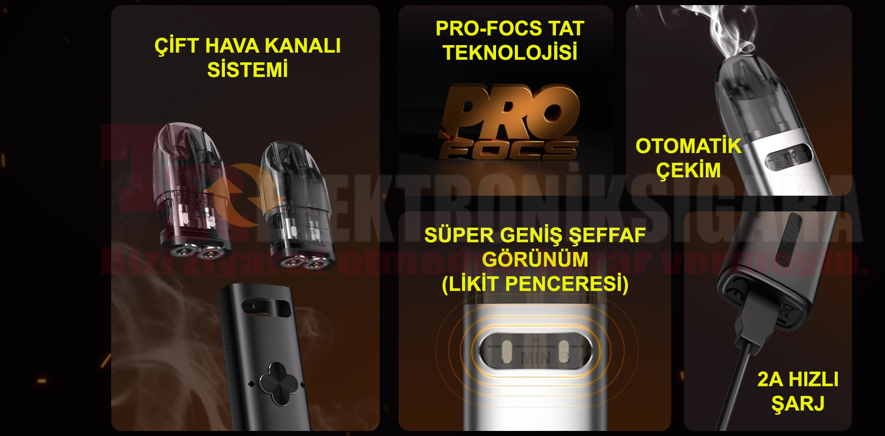 Uwell Caliburn Explorer 1000mAh Pod Mod Elektronik Sigara