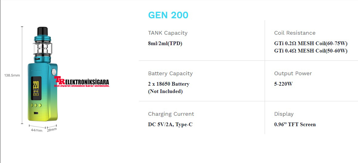 Vaporesso Gen 200W Kit 8ML