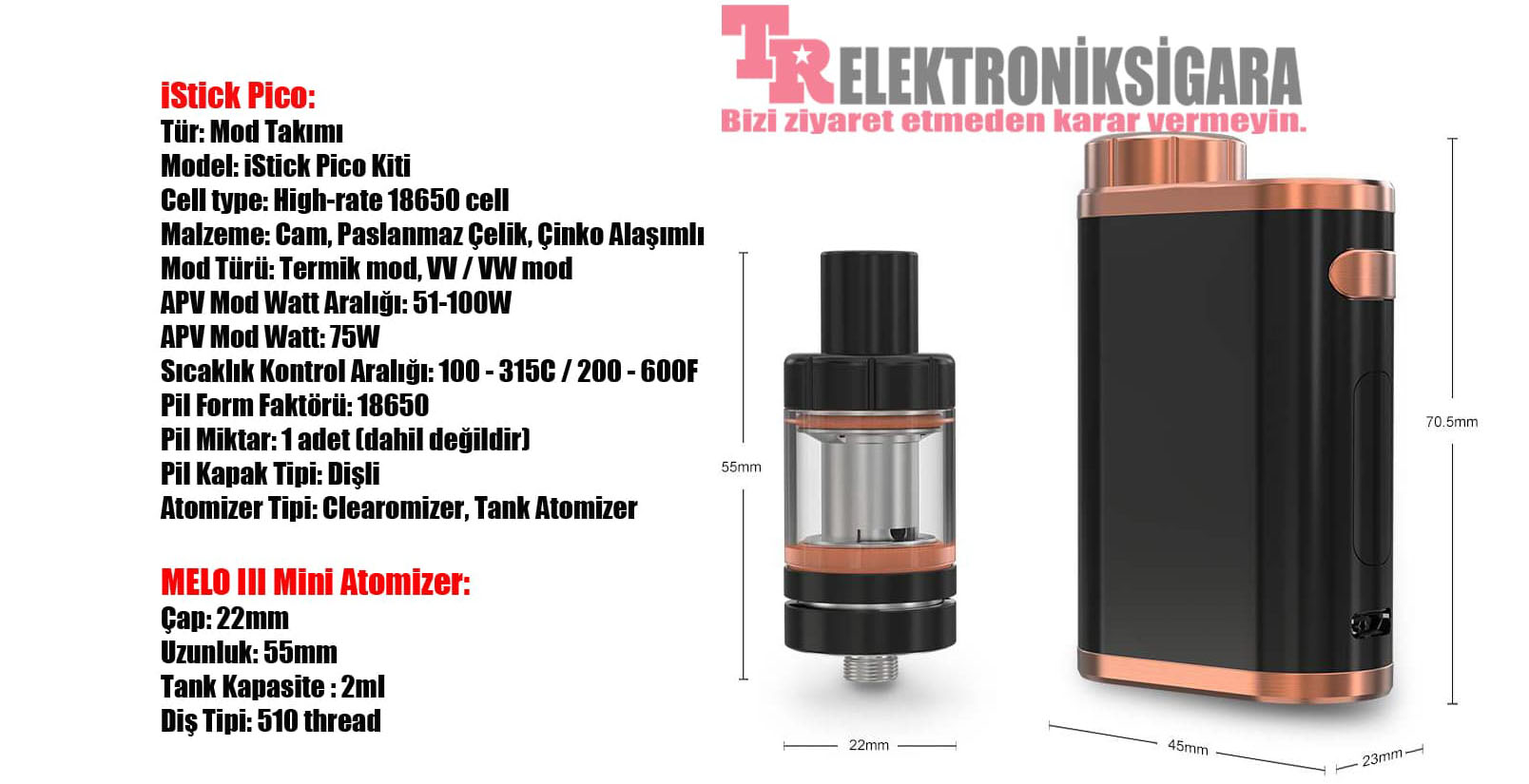 Elektronik Sigara  Modellerinin  Hepsi Burada
