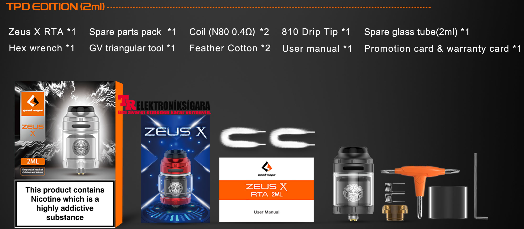 GeeKVape Zeus X RTA Atomizer 4.5ml
