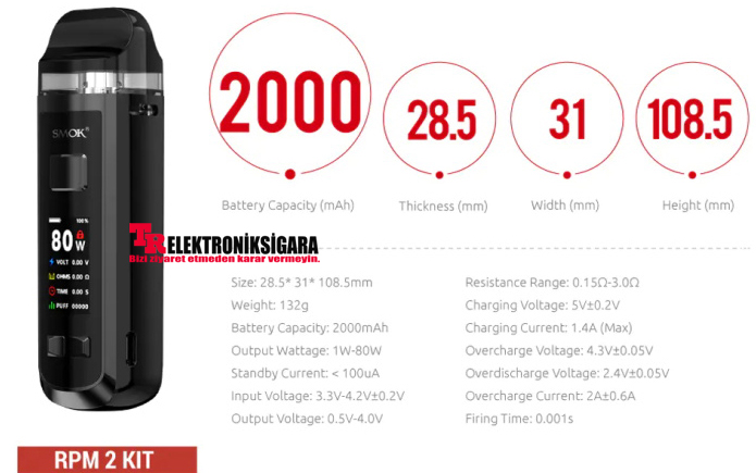 SMOK RPM 2 Pod Mod Elektronik Sigara