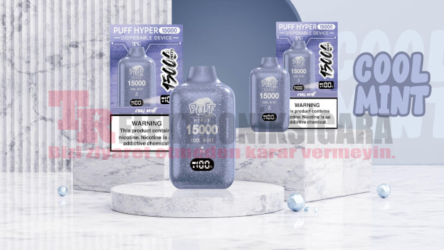Pufftech Hyper 15000 Puff Bar %5 Nikotin Cool Mint
