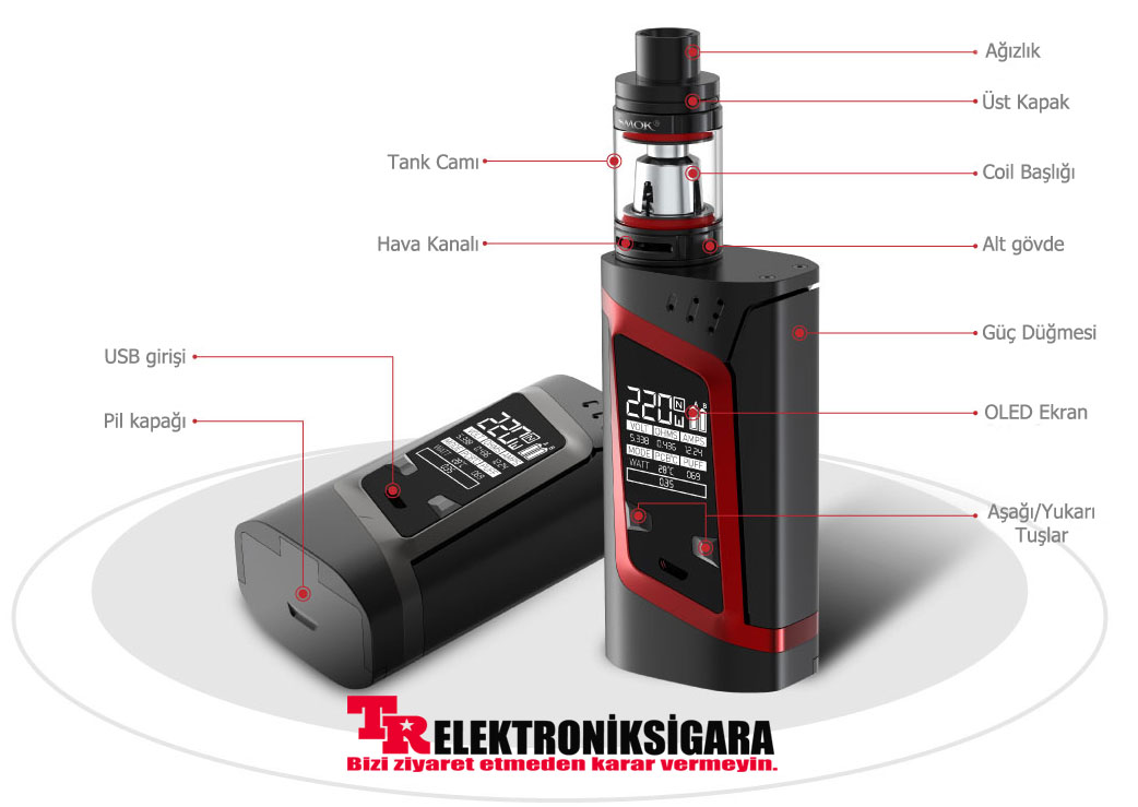 Smok Alien 220W Kit TFV8 Baby Beast Tank