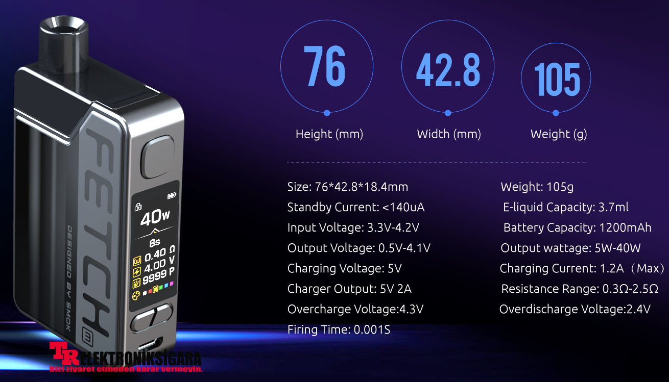 Smok Fetch Mini 40w Pod Mod Elektronik Sigara
