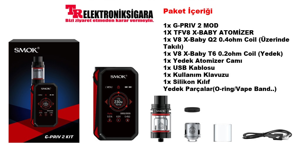 Smok G-Priv 2 Kit TFV8 X-Baby Tank 230W
