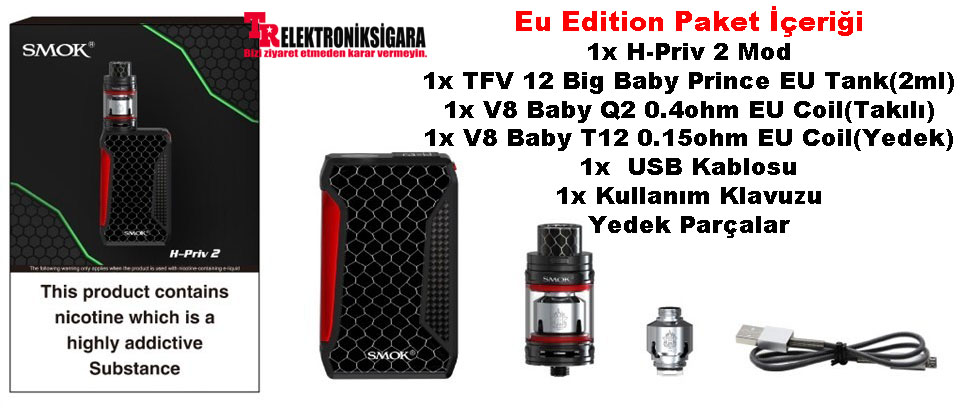 Smok H-Priv 2 Kit TFV12 Big Baby Prince Tank