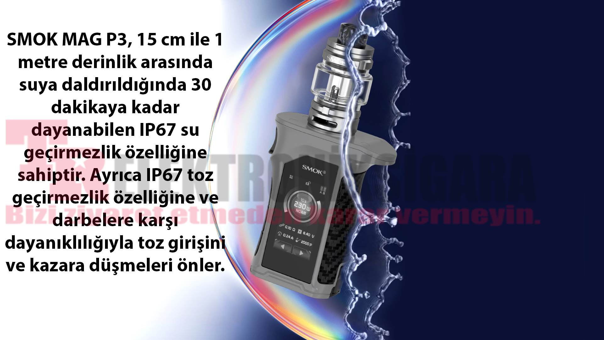 Smok MAG P3 230W Tfv16 Starter Kit Elektronik Sigara