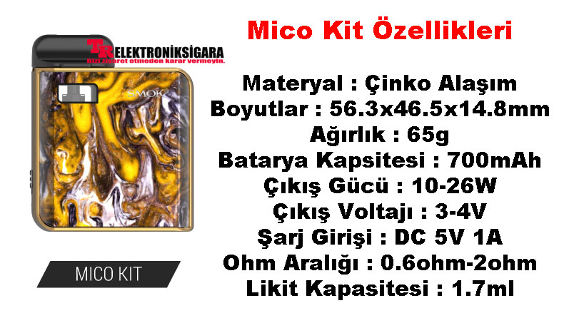 Smok Mico Pod Mod Elektronik Sigara