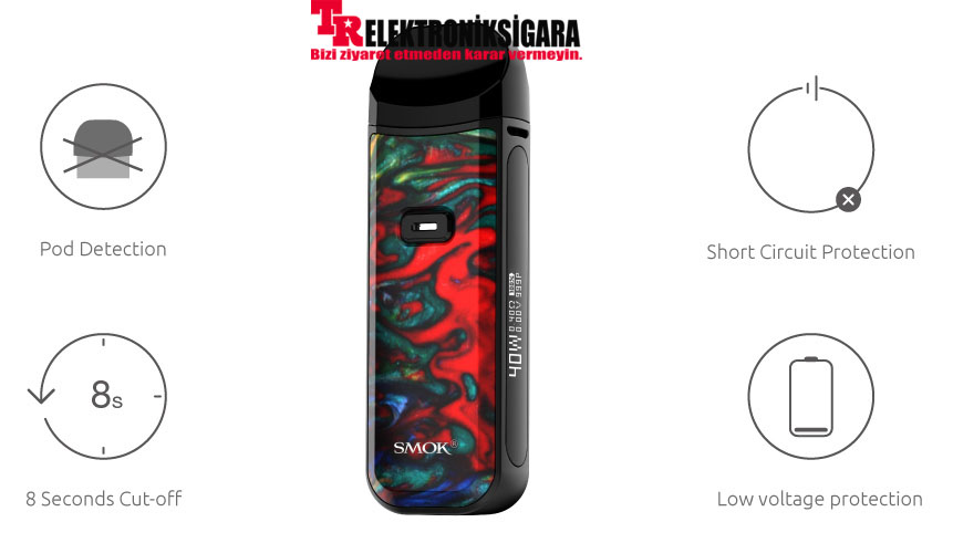 Smok Nord 2 40W Pod Mod Elektronik Sigara 4.5ML