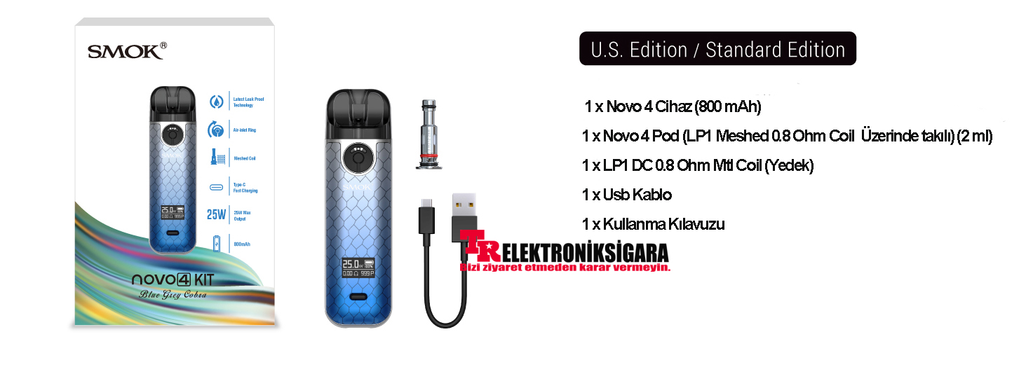Smok Novo 4 Pod Mod Kit 25W 800mAh