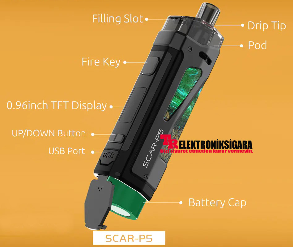 SMOK SCAR-P5 80W Pod Mod Elektronik Sigara