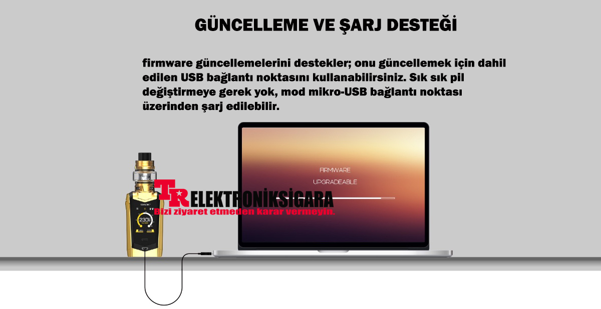 Smok Species V2 230W Kit TFV8 Baby V2 Tank Elektronik Sigara