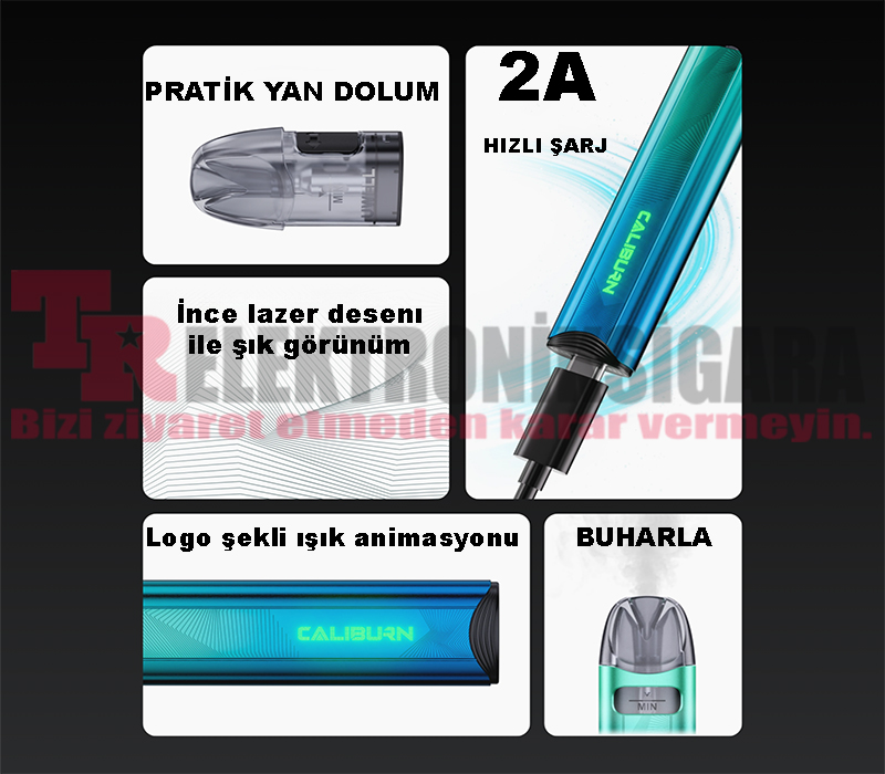 Uwell Caliburn A3S Pod Mod Elektronik Sigara