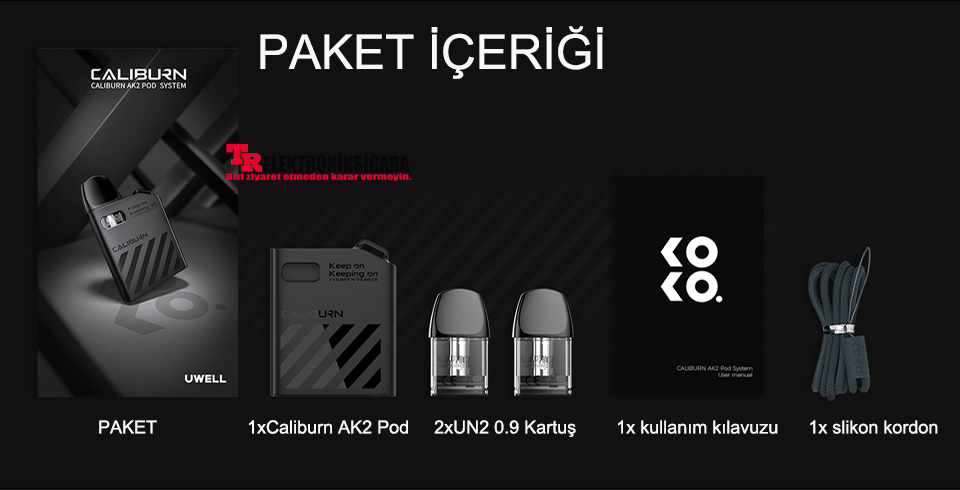 Uwell Caliburn Ak2 Pod Mod Elektronik Sigara