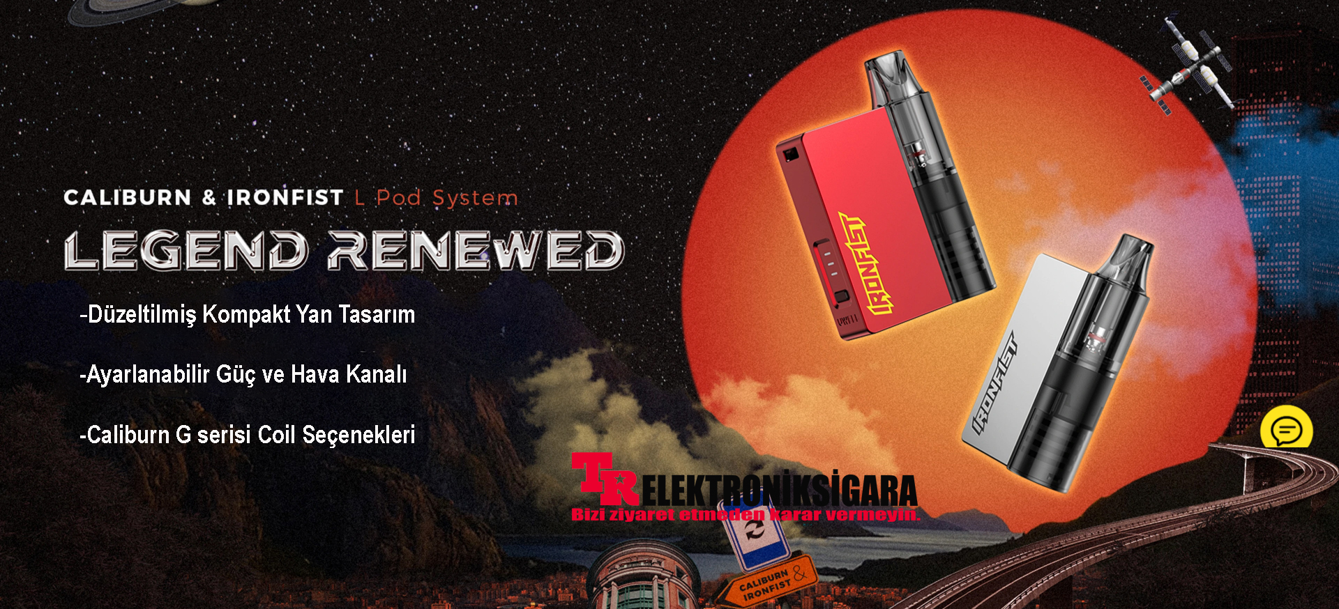 Uwell Caliburn İronFist L Pod Sistem Elektronik Sigara