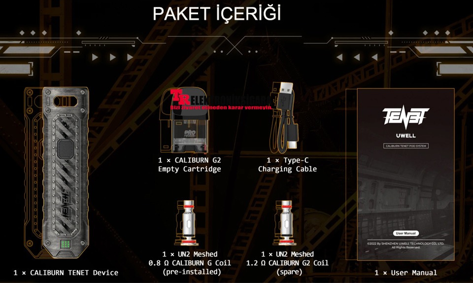 Uwell Caliburn Tenet 750mAh Pod Mod Elektronik Sigara