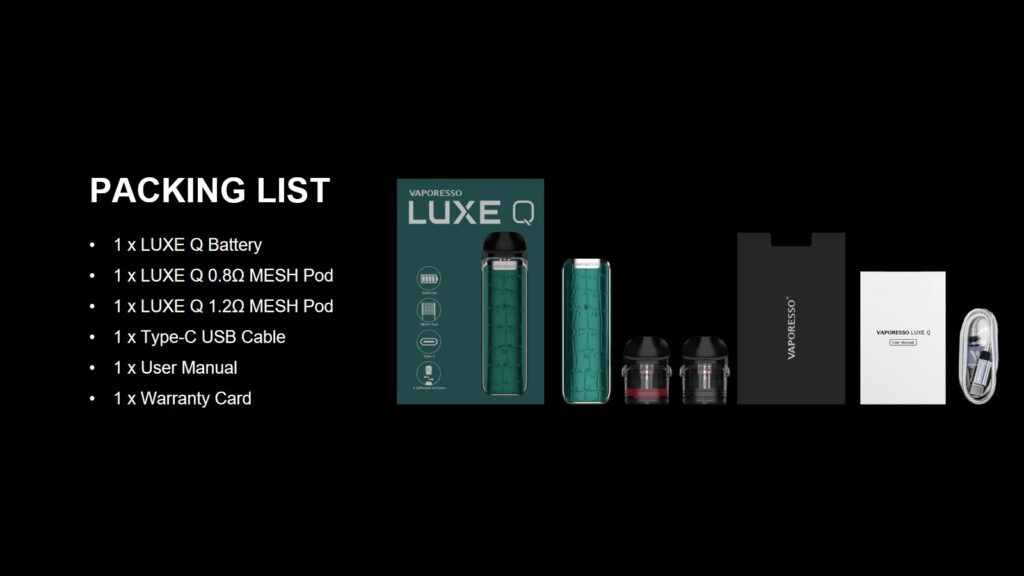 Vaporesso Luxe Q Pod Mod Kit 1100mAh Review