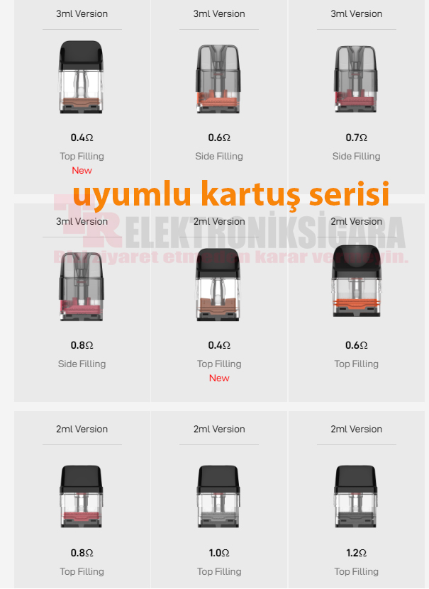 Vaporesso Xros Pro Pod Mod Kit Elektronik Sigara 1200mAh 