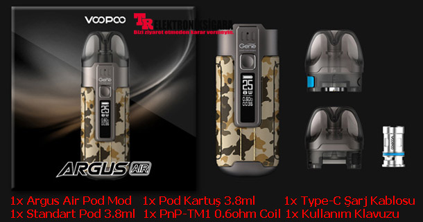 Voopoo Argus Air Kit Pod Mod Elektronik Sigara