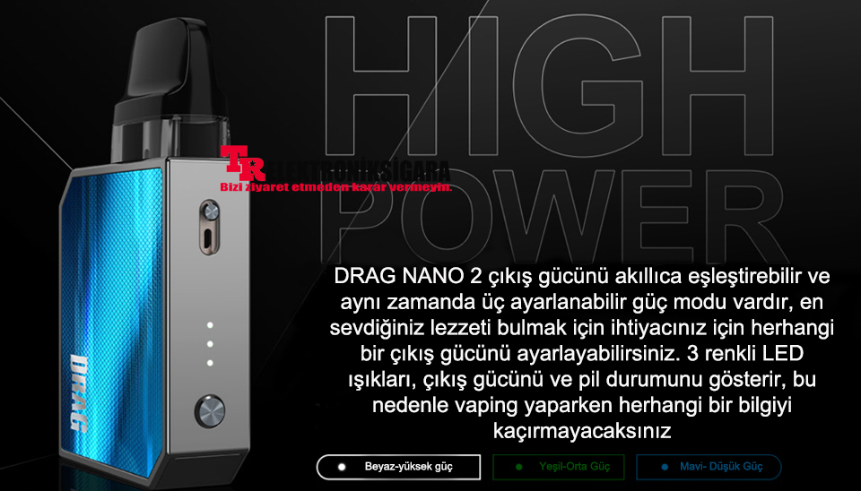 Voopoo Drag Nano 2 Pod Mod 800mAh Elektronik Sigara