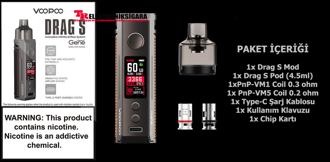 Voopoo Drag S Kit Pod Mod Elektronik Sigara