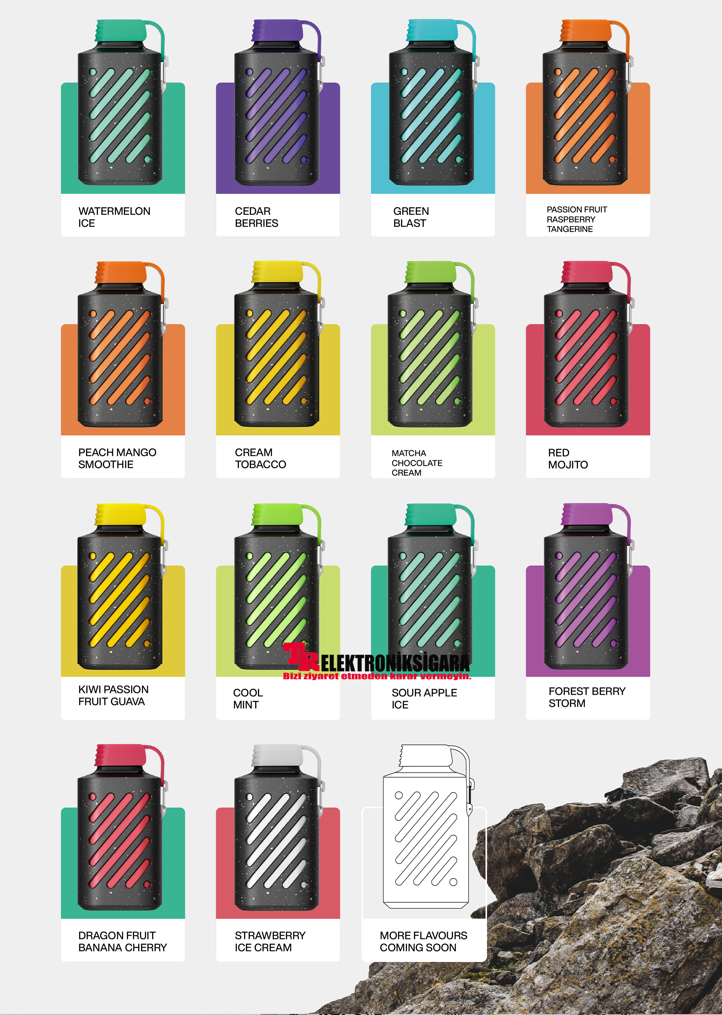 Vozol Gear 10000 Puff Bar %5 Nikotin Green Chocolate Cream